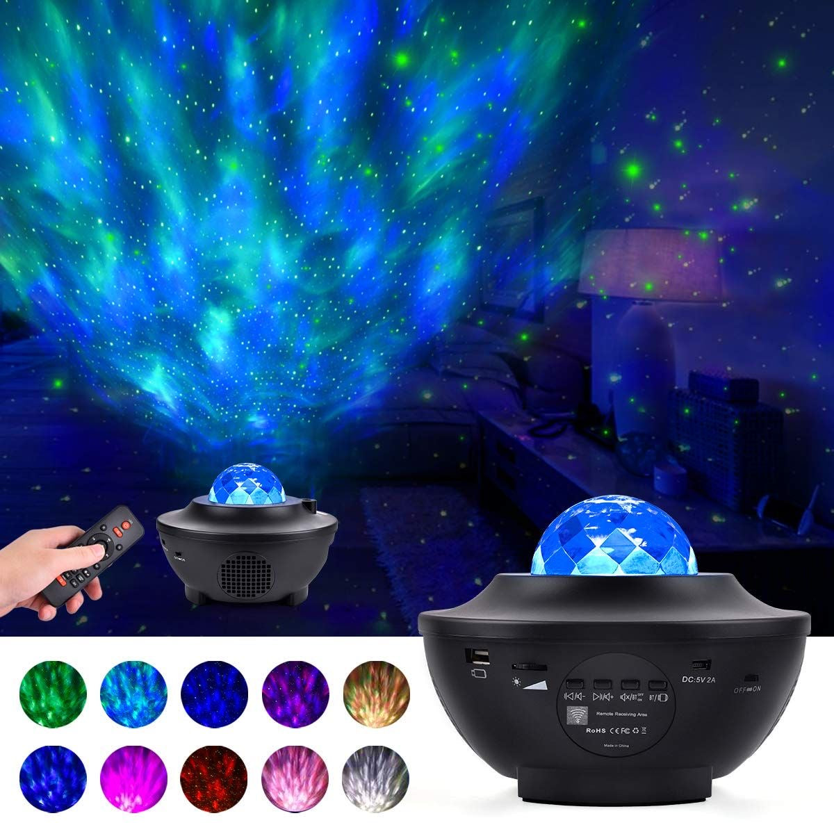 Proyector galaxia LED para habitación